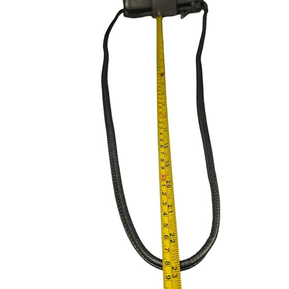 Tignanello silver pebble leather multi compartment crossbody purse satin lining - Picture 11 of 11